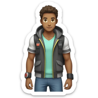 Pokemon Trainer Brock sticker