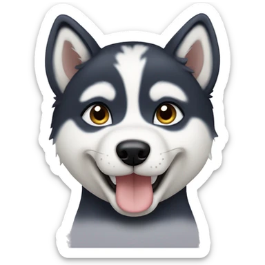 Husky puppy sticker