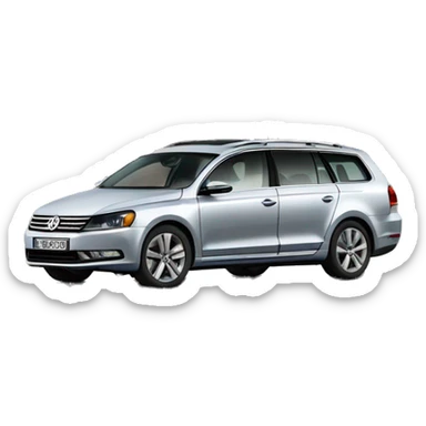 Volkswagen Passat b6 în abandonez house sticker