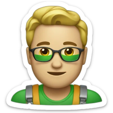 green piggybank trader sticker