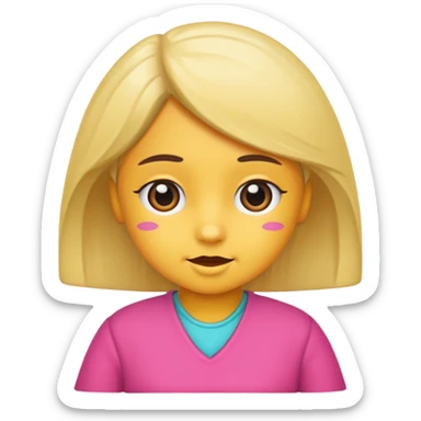 Niña colocha sticker