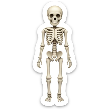 Skeleton full body sticker