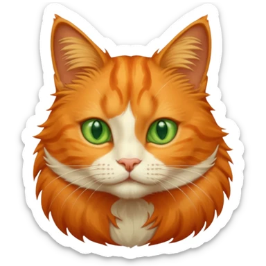 Gato laranja sticker