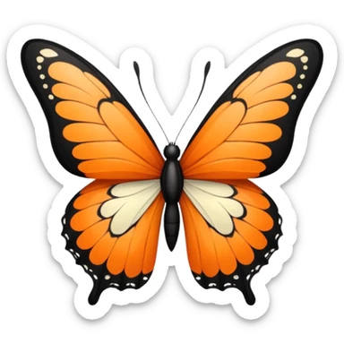 papillon sticker