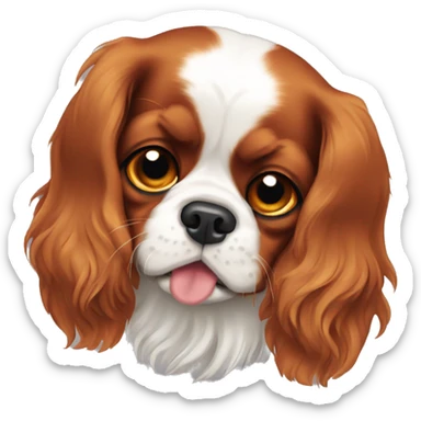 Cavalier King Charles Spaniel crying  sticker