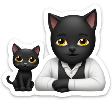 Black Cat as the artist sticker