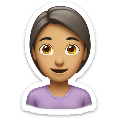 mujer riendo sticker