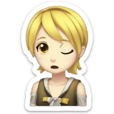kagamine rin sad sticker
