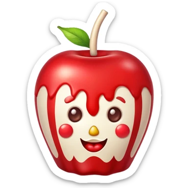 Vintage circus candy apple sticker