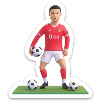 Cristiano Ronaldo football star sticker