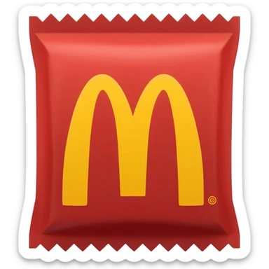 McDonald's coffee packet sticker