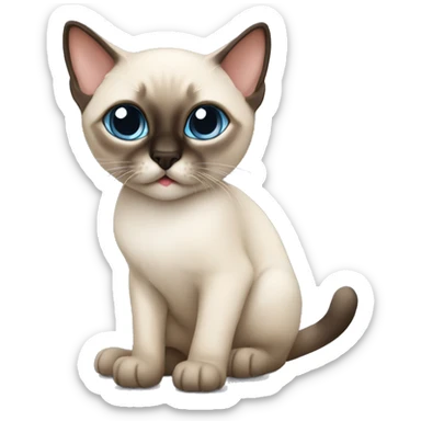 Siamese kitten sticker