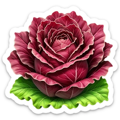 red lettuce sticker