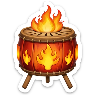 SHAMAN DRUM FIRE sticker