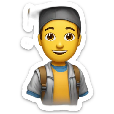 en camino a lograr metas de estudiante sticker