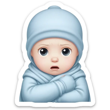 Shivering baby sticker