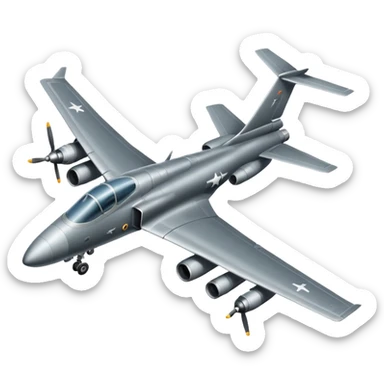 Avion militar sticker