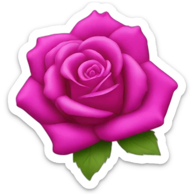 iPhone rose fuchsia sticker