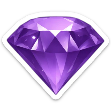 purple diamond sticker