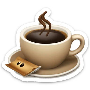 Coffe and shopping sticker