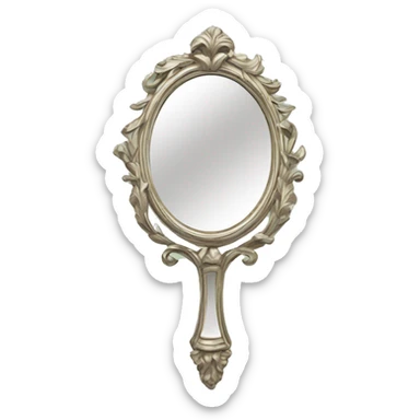 Vintage mirror  sticker
