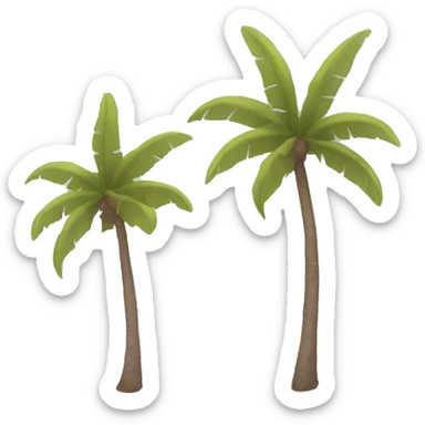 Light pink beach sticker