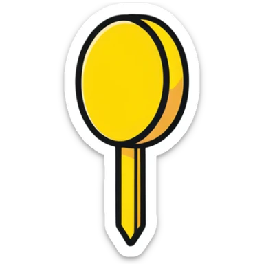 Colorful push pin with round head sticker