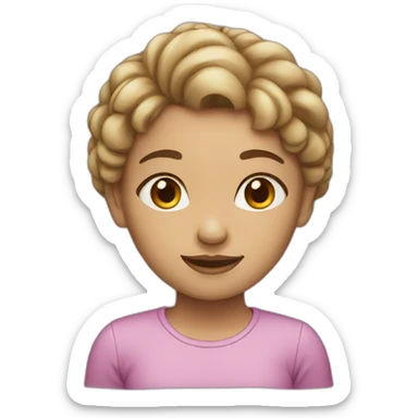 Girl with no brain sticker