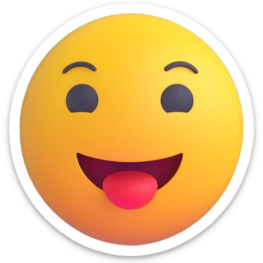 technology illustration, 3D emoji style, playful and rounded sticker