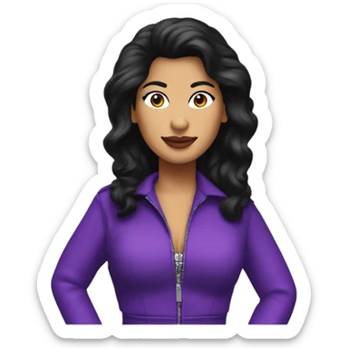 Selena Quintanilla in purple outfit  sticker