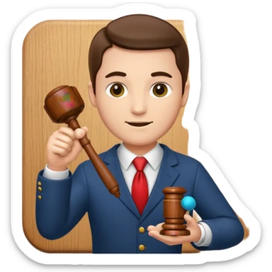 property auction, auctioneer sticker