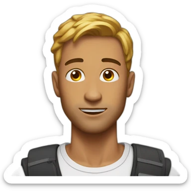 Man wowed stunned amazed sticker