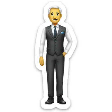 hombre elegante sticker