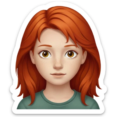 Рыжая девушка, 21 год, славянка sticker