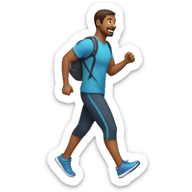 Walking exercise sticker