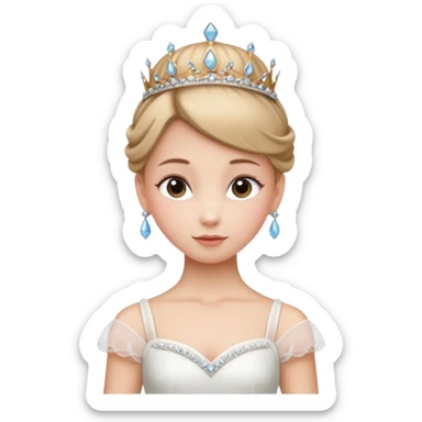 ballet bun princes straight pose sticker
