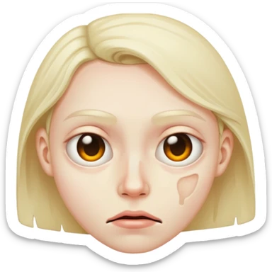 Dissgusting face sticker