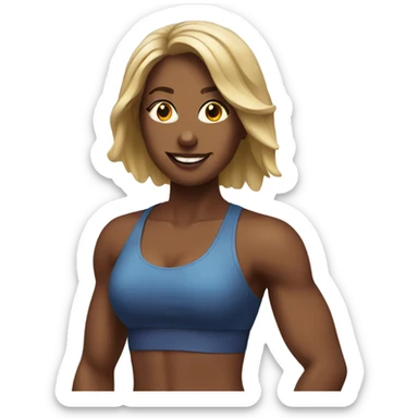 fitness girl sticker