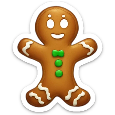 ginger bread cookie sticker