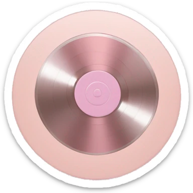 vinyl record light pink sticker