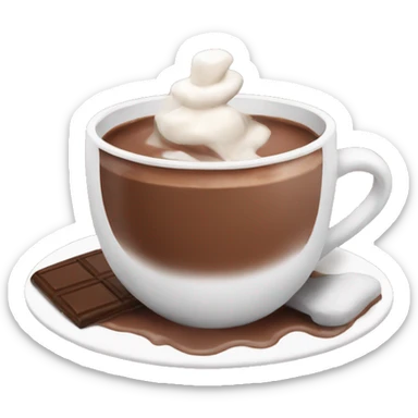 Hot chocolate sticker