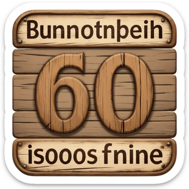 1600 Hundred sign sticker