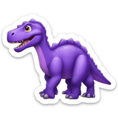 big purple dinosaur sticker