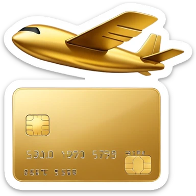 Carte crédit volante sticker