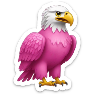 pink eagle sticker