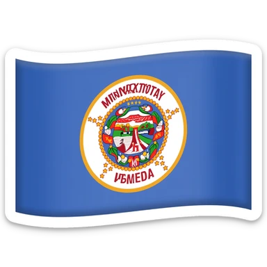 Minnesota emoji flag sticker