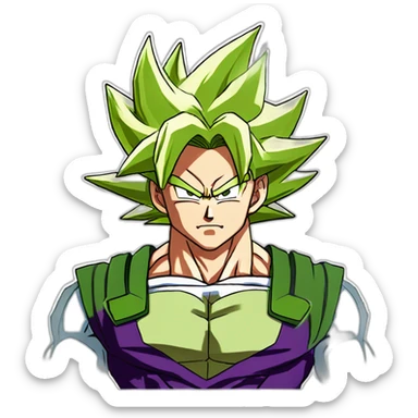 Super sayan Broly [Dragon ball super] sticker