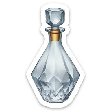 Crystal decanter sticker