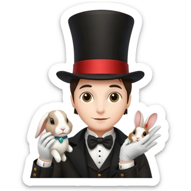 magician and pet sticker