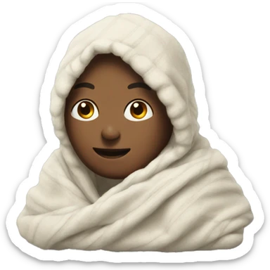 Realistic blanket sticker